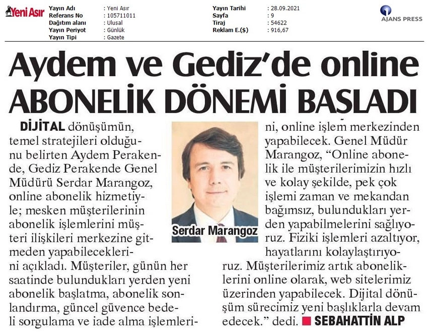  Online Abonelik 